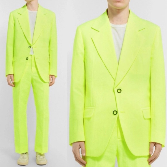 Acne Yellow and Green Suit